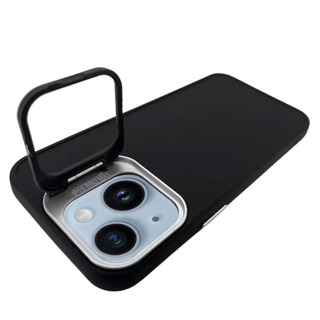 iPhone 15/iPhone 14/iPhone 13 Camera Stand Eco Case Black